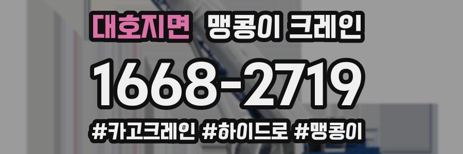 대호지면 맹콩이 크레인