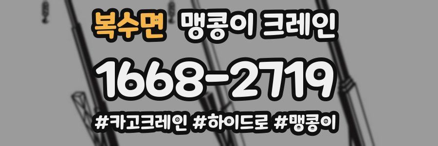 복수면 맹콩이 크레인