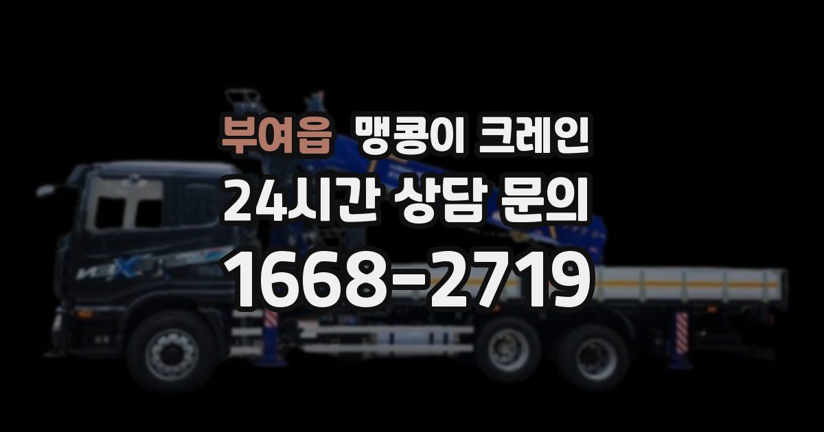 부여읍 맹콩이 크레인