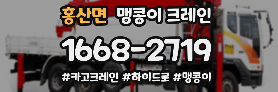 홍산면 맹콩이 크레인