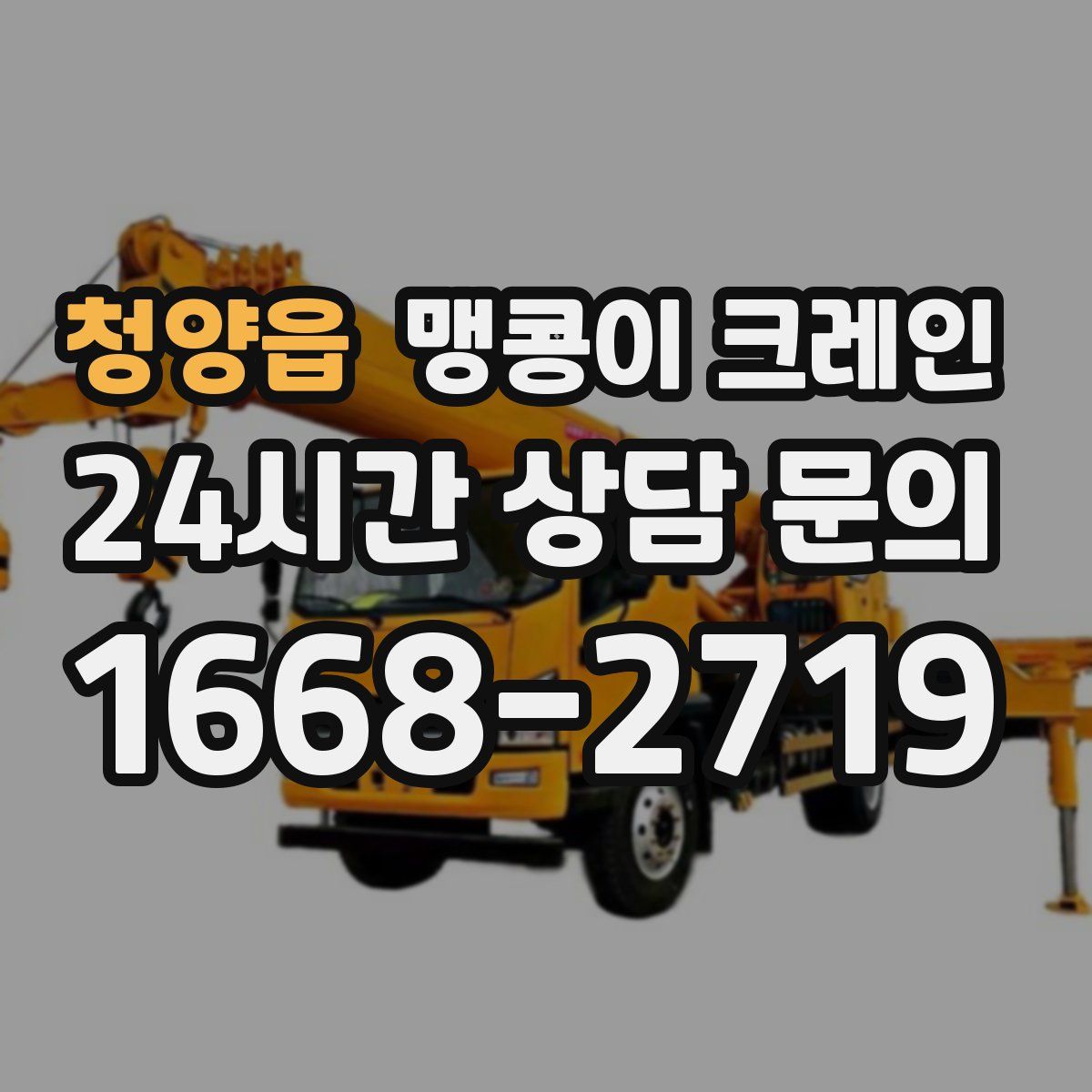 청양읍 맹콩이 크레인