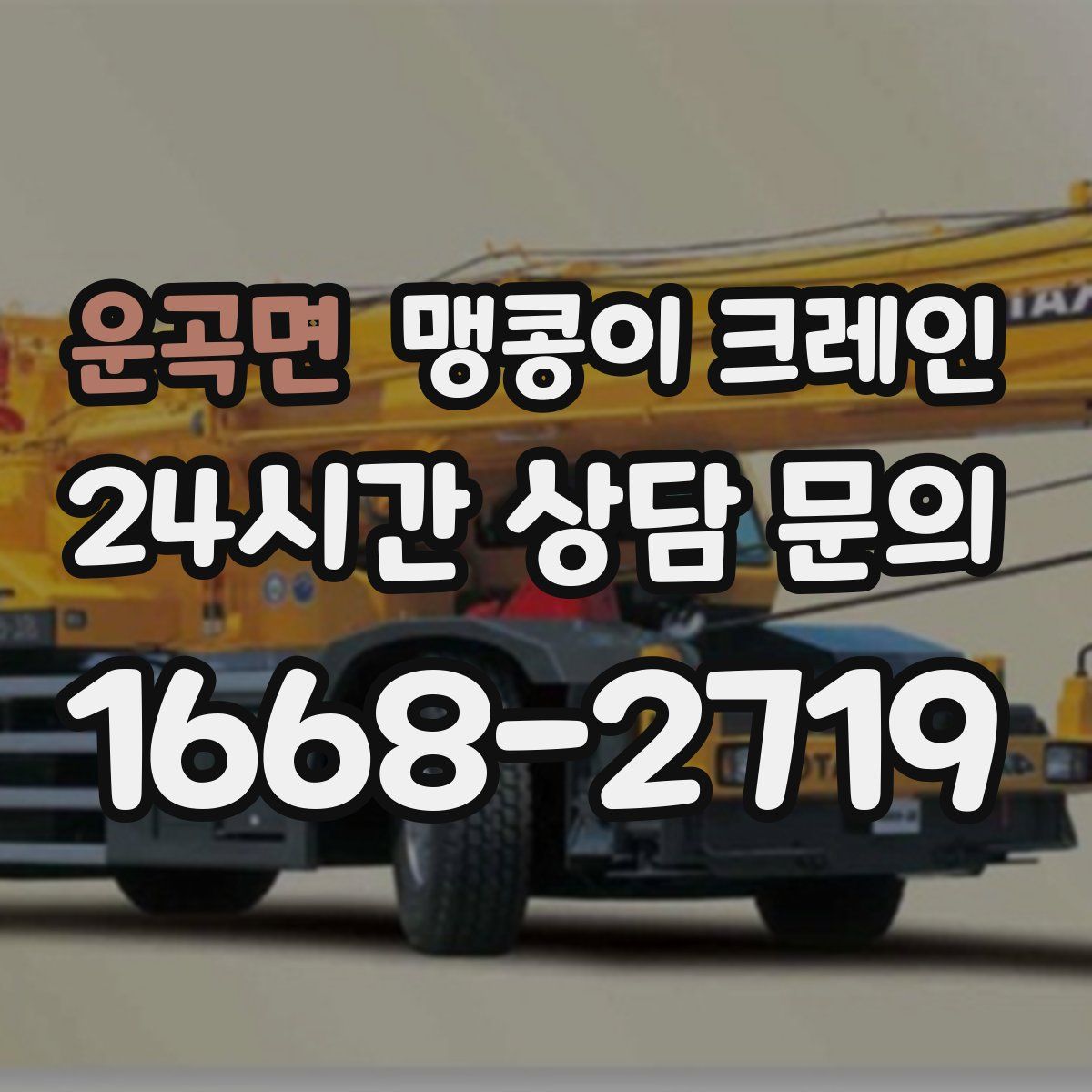 운곡면 맹콩이 크레인