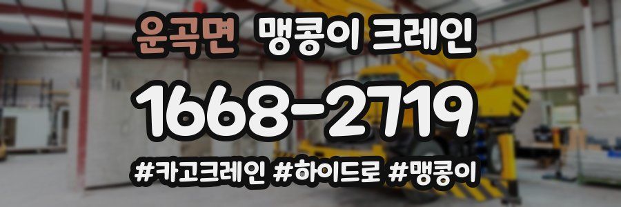 운곡면 맹콩이 크레인
