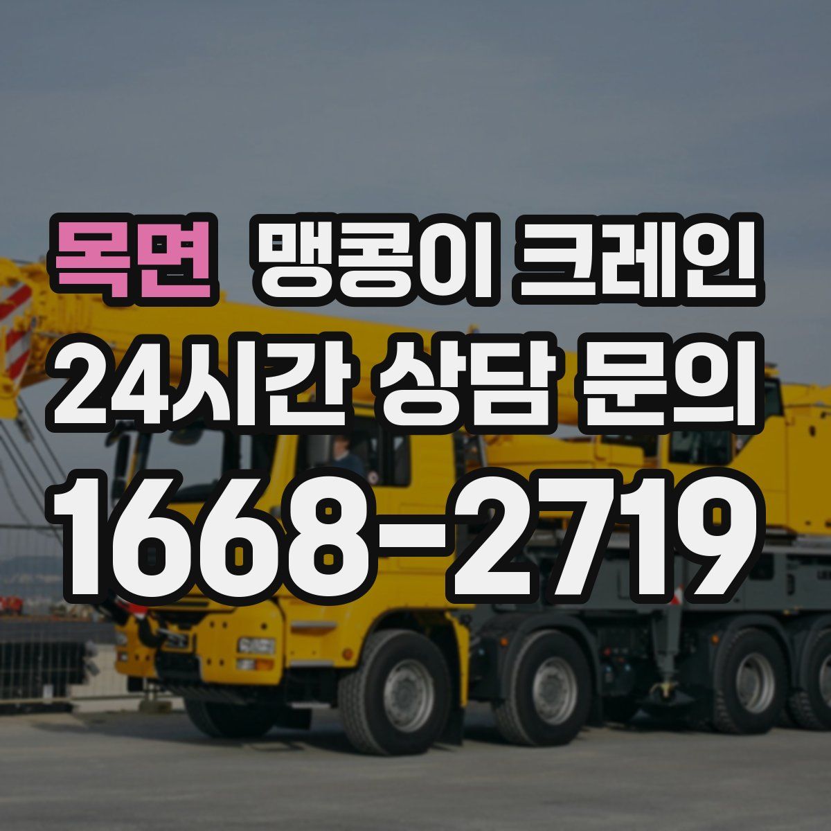 목면 맹콩이 크레인