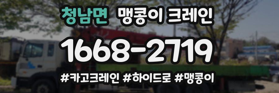 청남면 맹콩이 크레인