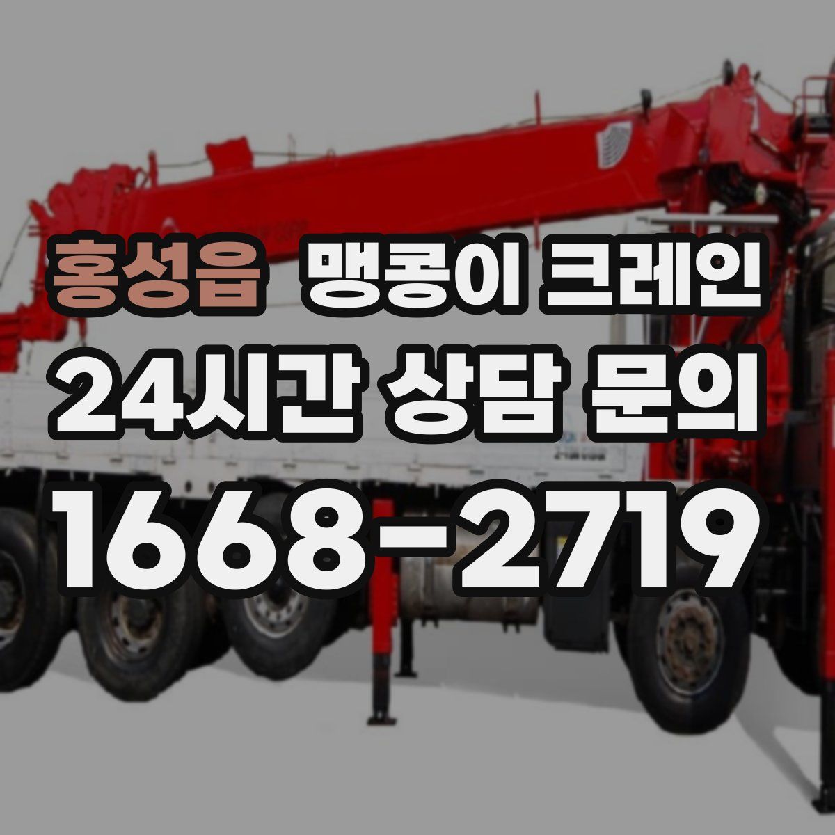 홍성읍 맹콩이 크레인