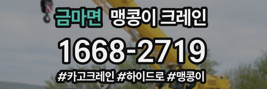 금마면 맹콩이 크레인