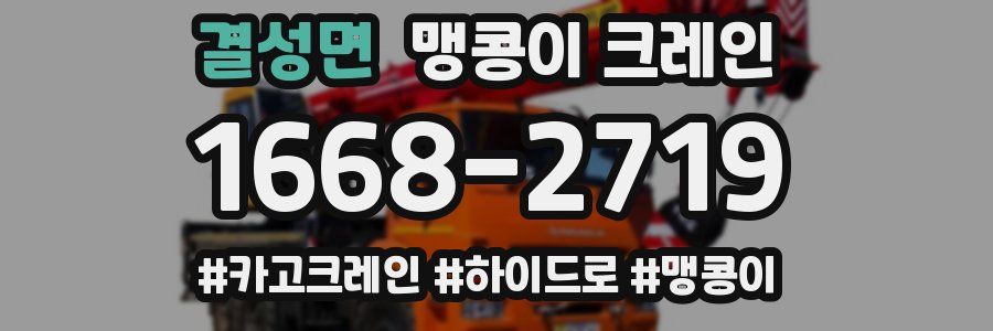 결성면 맹콩이 크레인