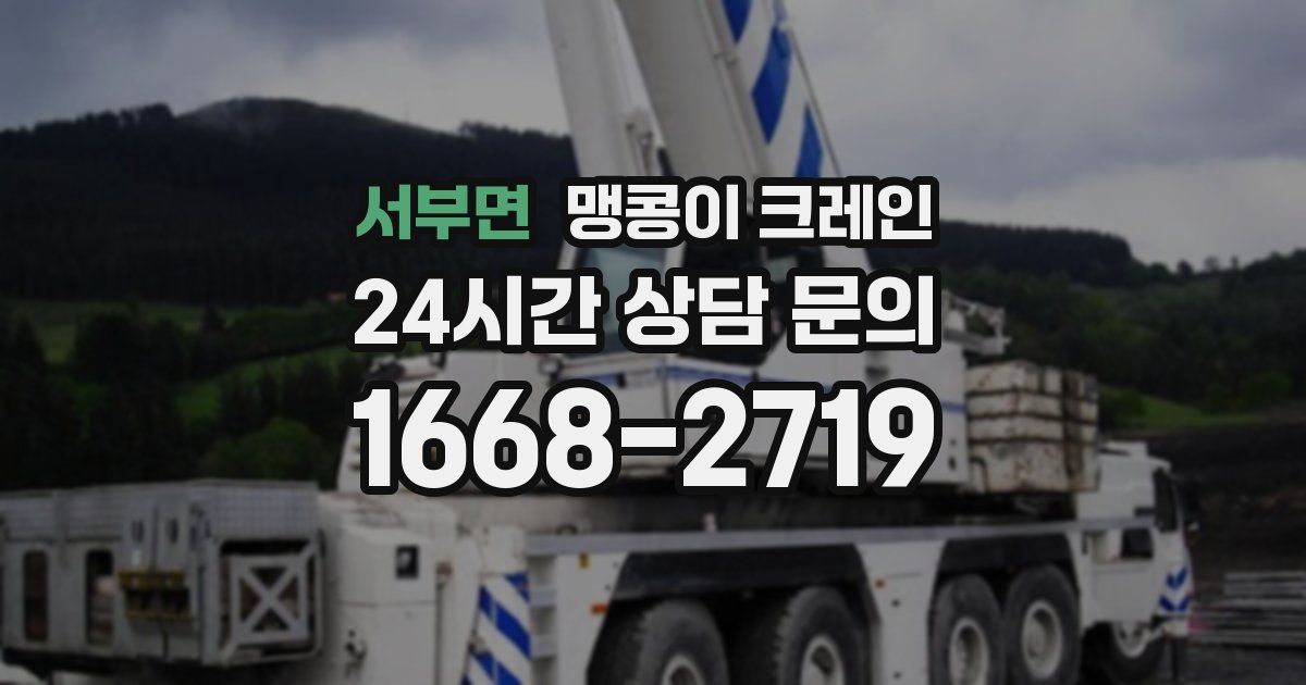 서부면 맹콩이 크레인