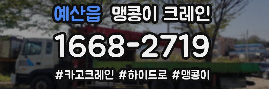 예산읍 맹콩이 크레인