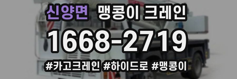 신양면 맹콩이 크레인