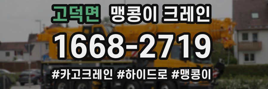 고덕면 맹콩이 크레인