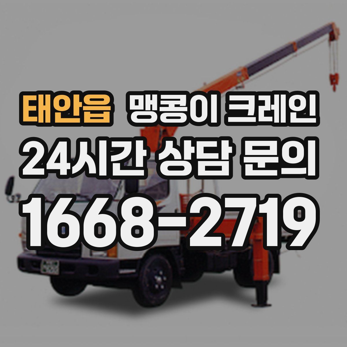 태안읍 맹콩이 크레인