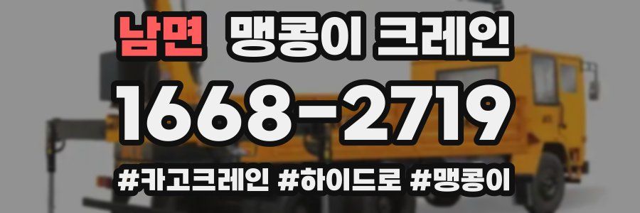 남면 맹콩이 크레인