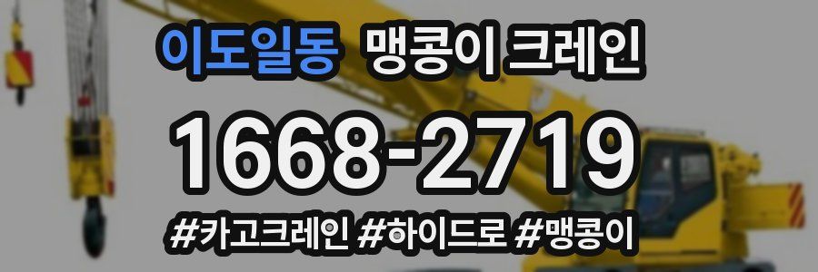 이도일동 맹콩이 크레인