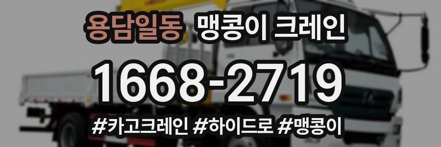 용담일동 맹콩이 크레인