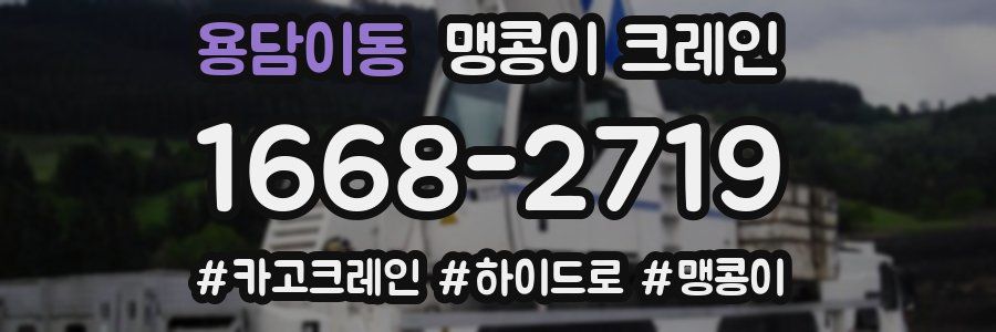 용담이동 맹콩이 크레인