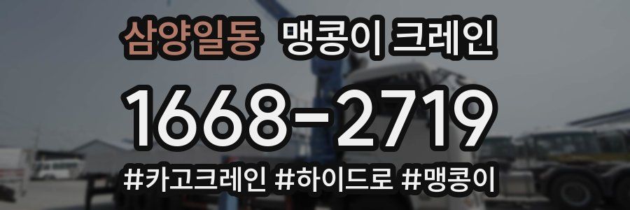 삼양일동 맹콩이 크레인