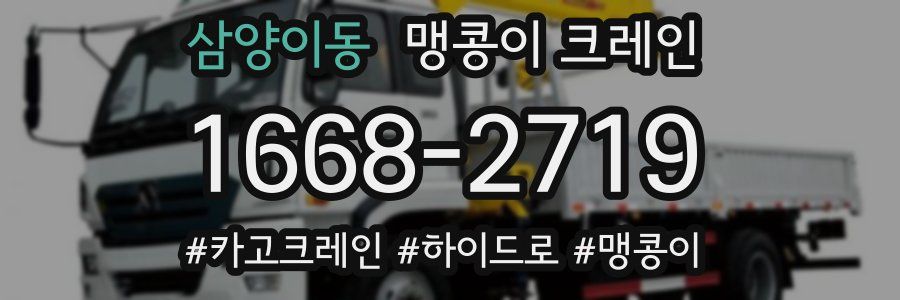 삼양이동 맹콩이 크레인