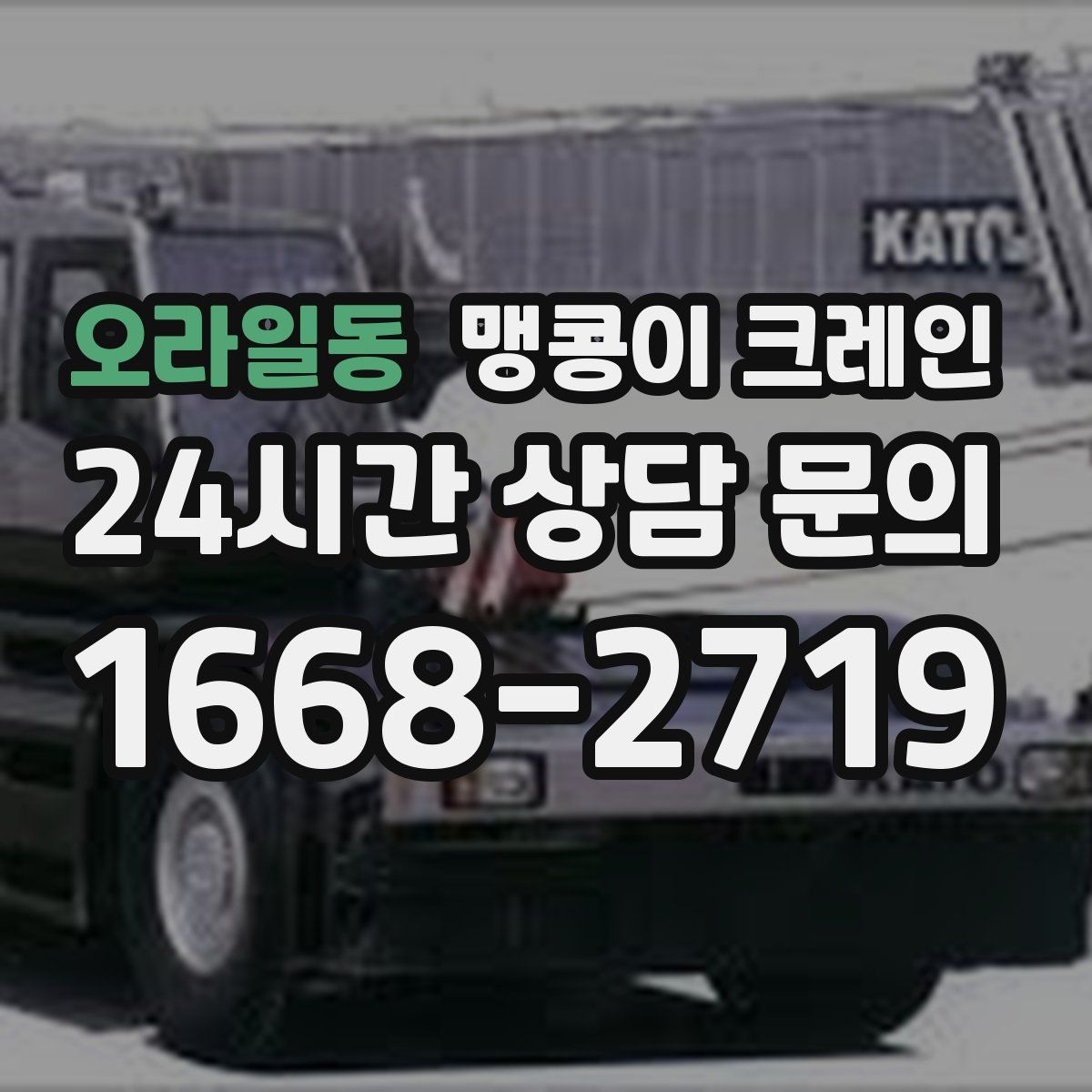 오라일동 맹콩이 크레인