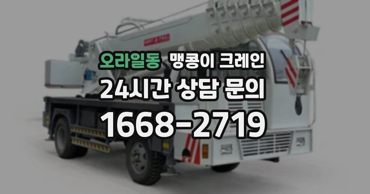 오라일동 맹콩이 크레인