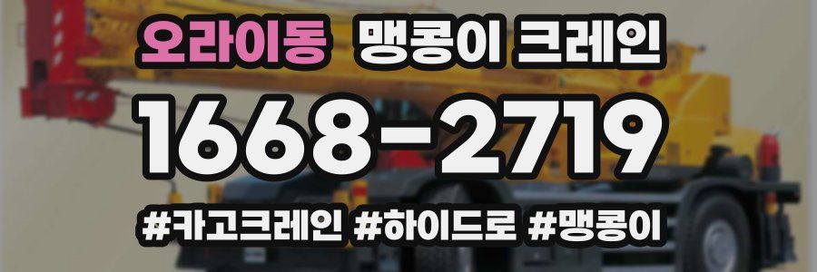 오라이동 맹콩이 크레인