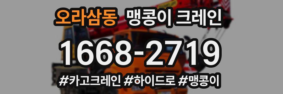 오라삼동 맹콩이 크레인
