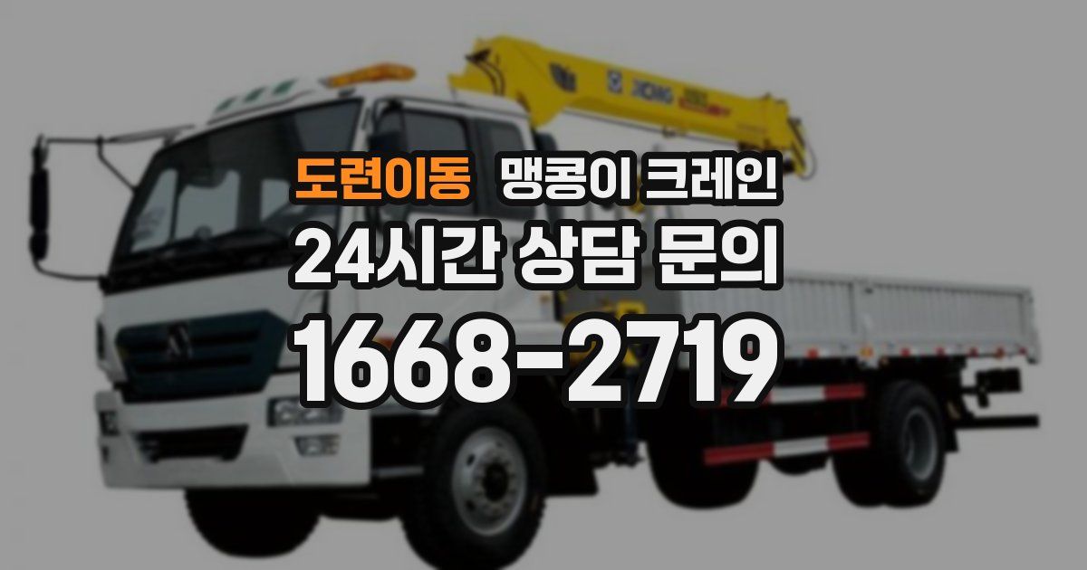 도련이동 맹콩이 크레인