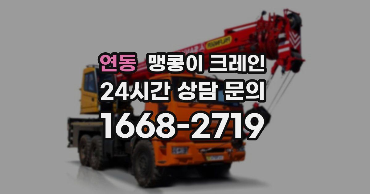 연동 맹콩이 크레인