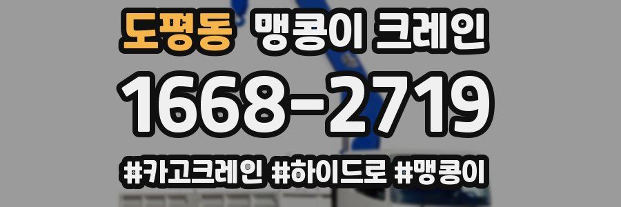 도평동 맹콩이 크레인