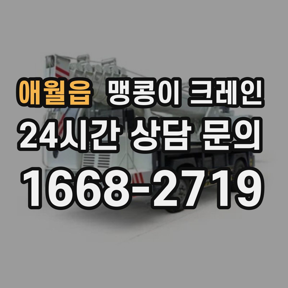 애월읍 맹콩이 크레인