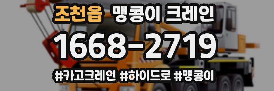 조천읍 맹콩이 크레인