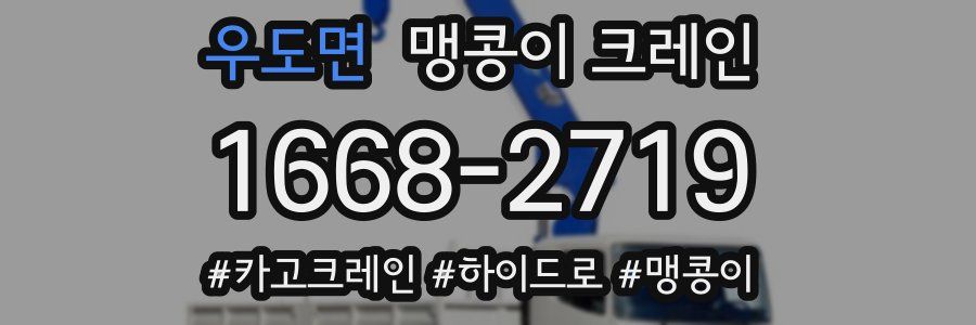 우도면 맹콩이 크레인