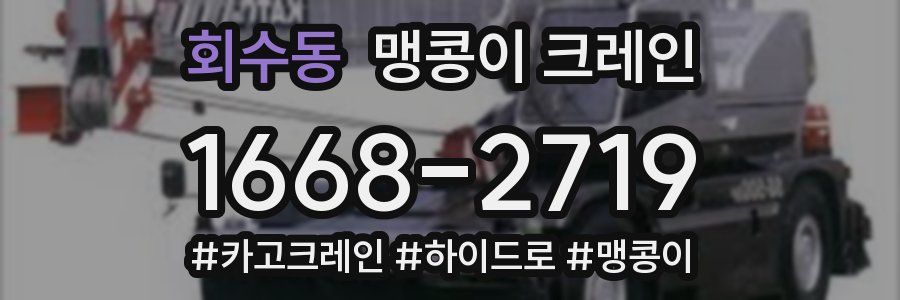 회수동 맹콩이 크레인