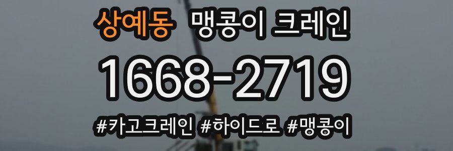 상예동 맹콩이 크레인