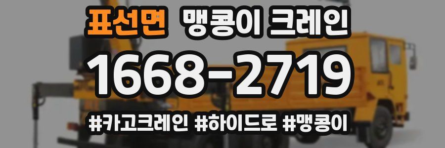 표선면 맹콩이 크레인