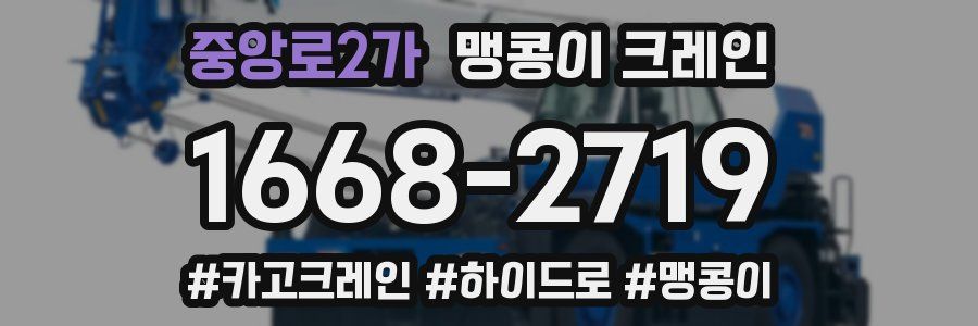 중앙로2가 맹콩이 크레인