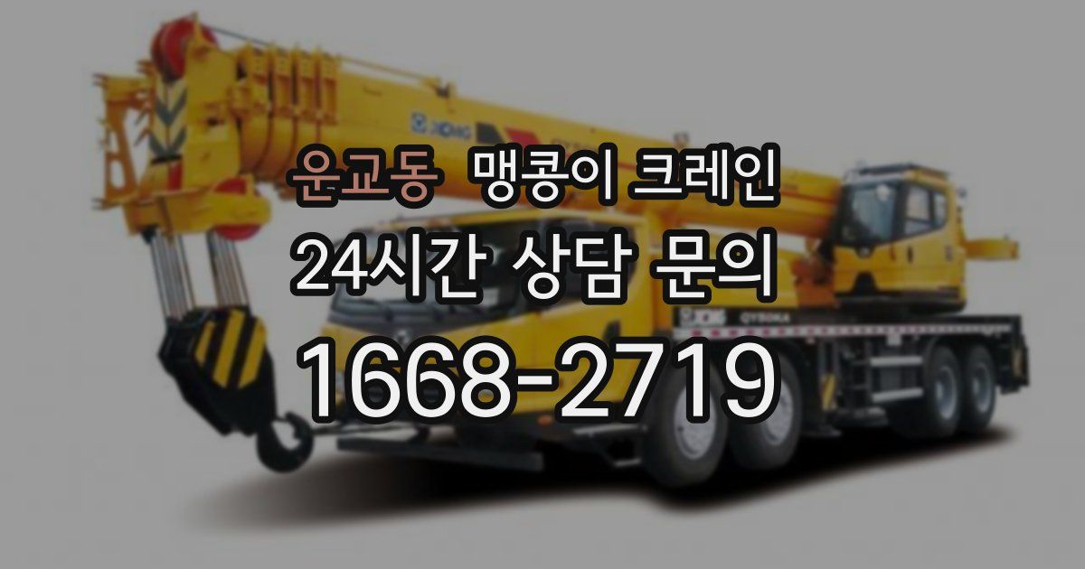 운교동 맹콩이 크레인