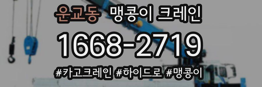 운교동 맹콩이 크레인