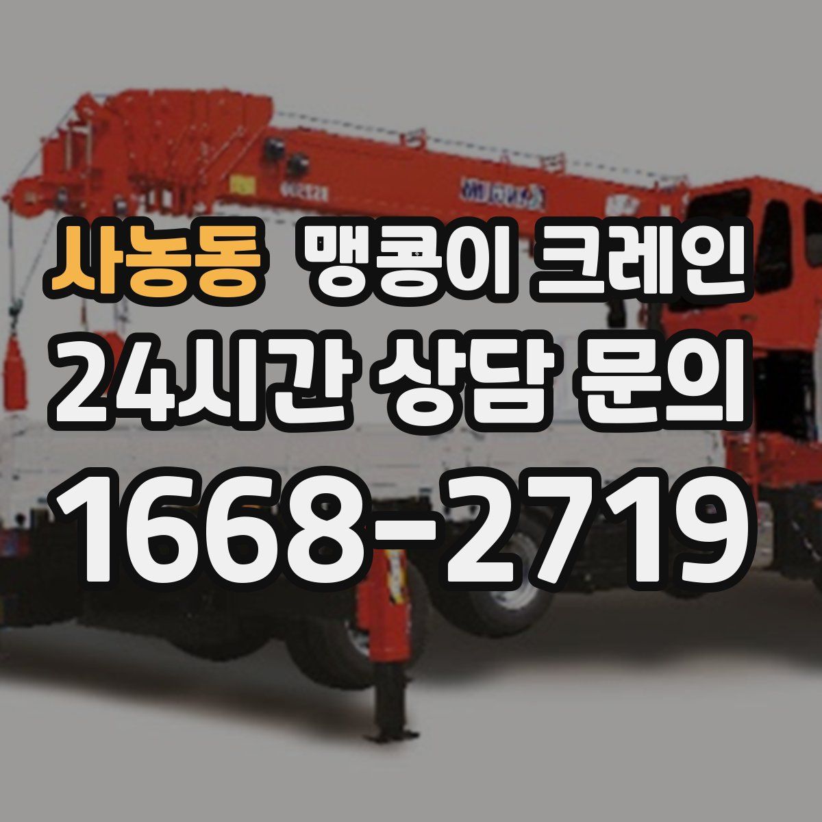 사농동 맹콩이 크레인