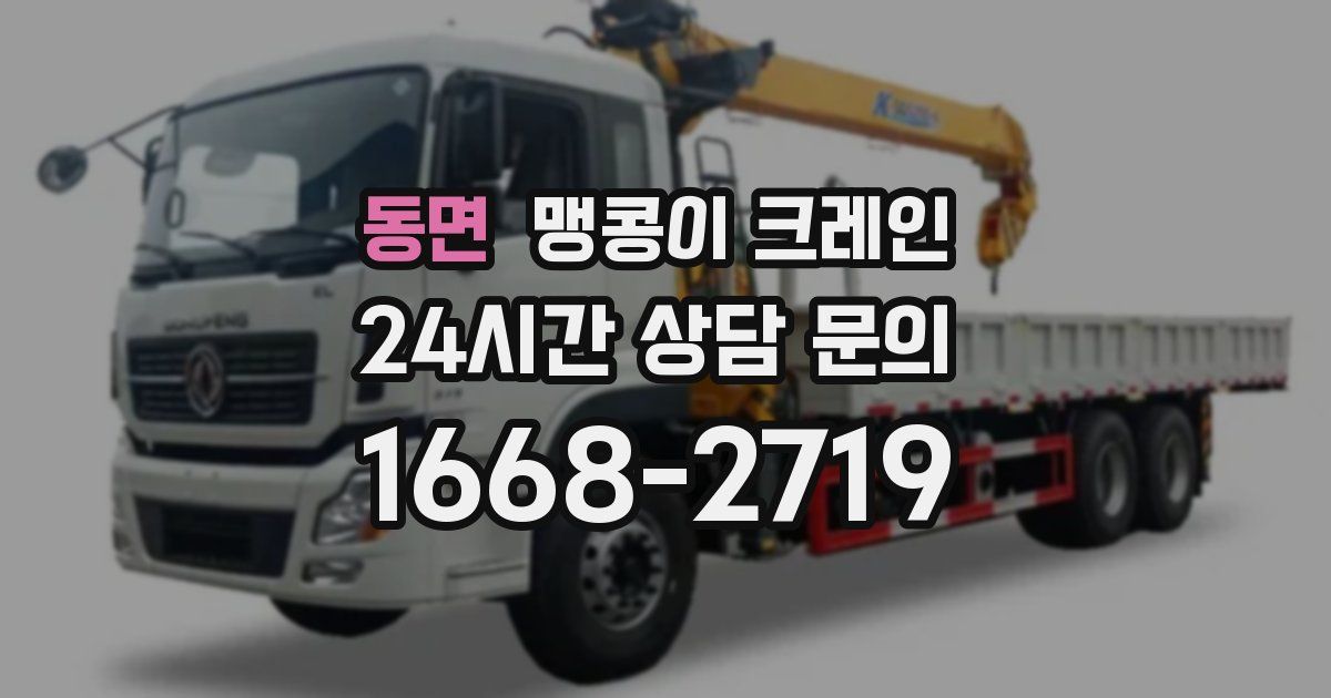 동면 맹콩이 크레인