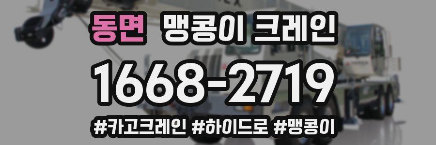 동면 맹콩이 크레인