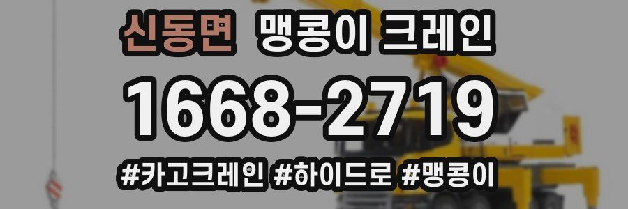 신동면 맹콩이 크레인