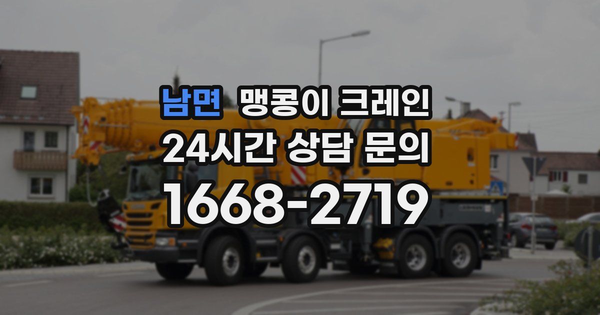 남면 맹콩이 크레인