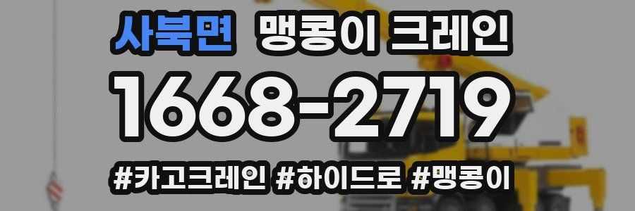 사북면 맹콩이 크레인