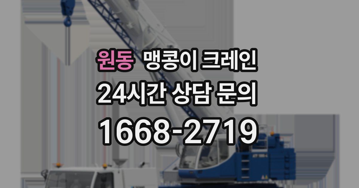 원동 맹콩이 크레인