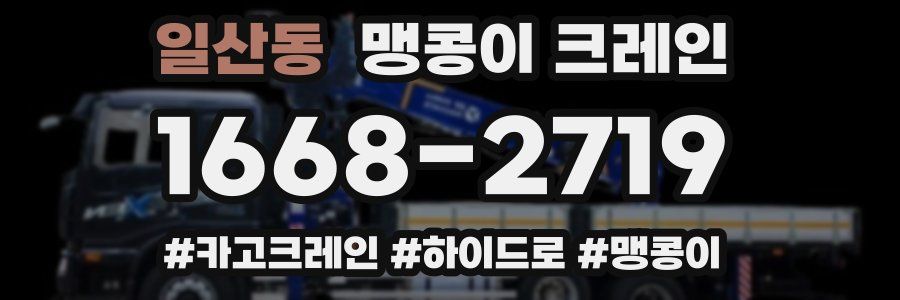 일산동 맹콩이 크레인