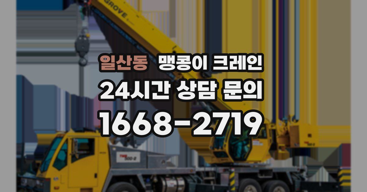일산동 맹콩이 크레인