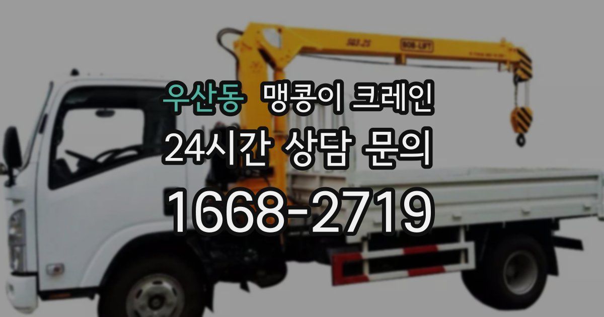 우산동 맹콩이 크레인