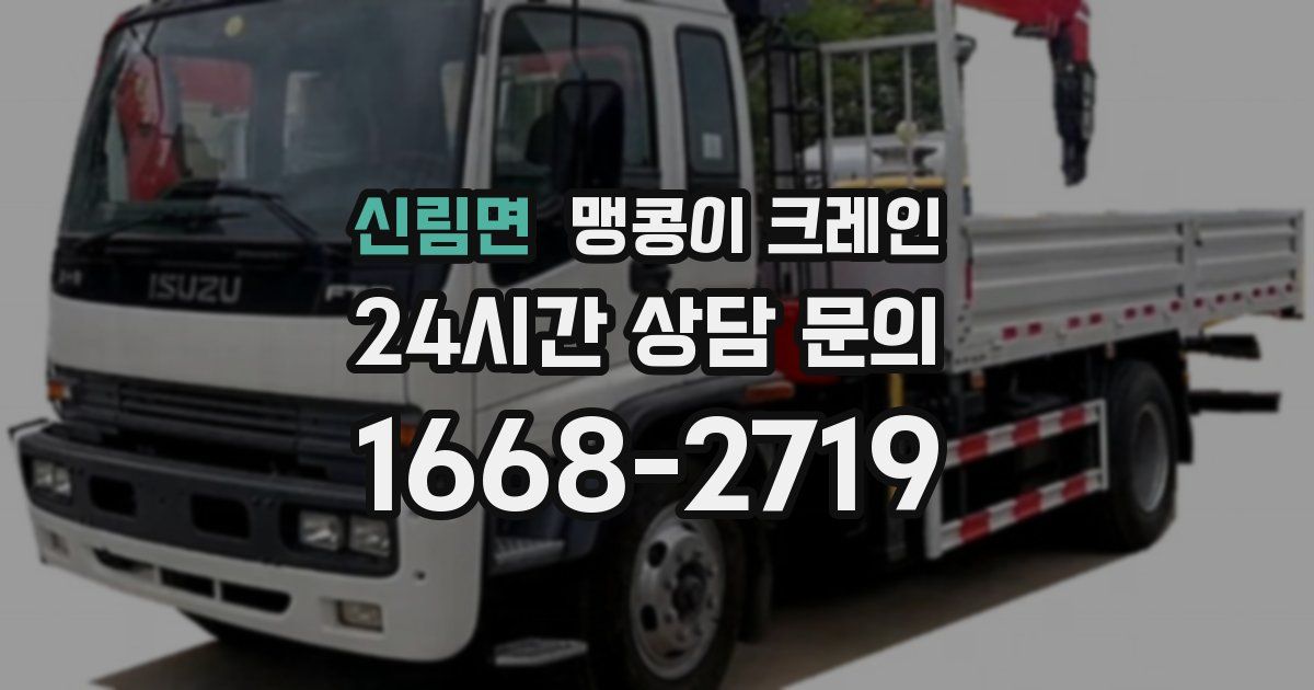 신림면 맹콩이 크레인